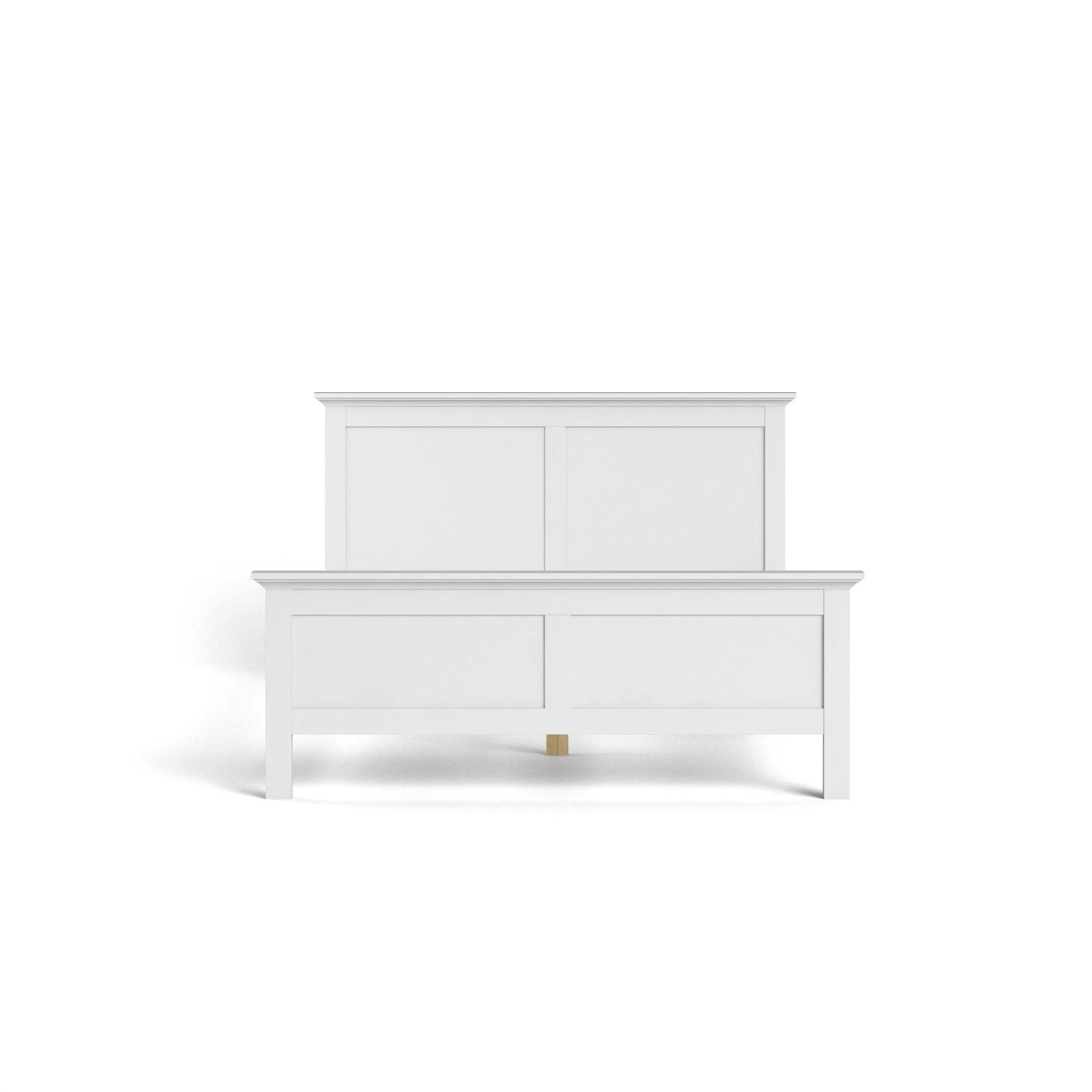 Paris King Size Bed - White