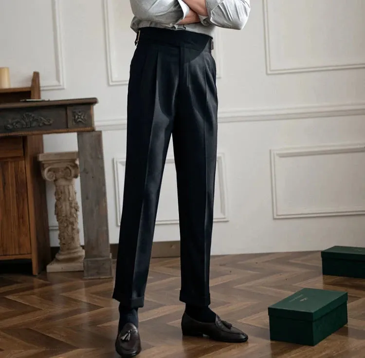 Parisian waist straight trousers