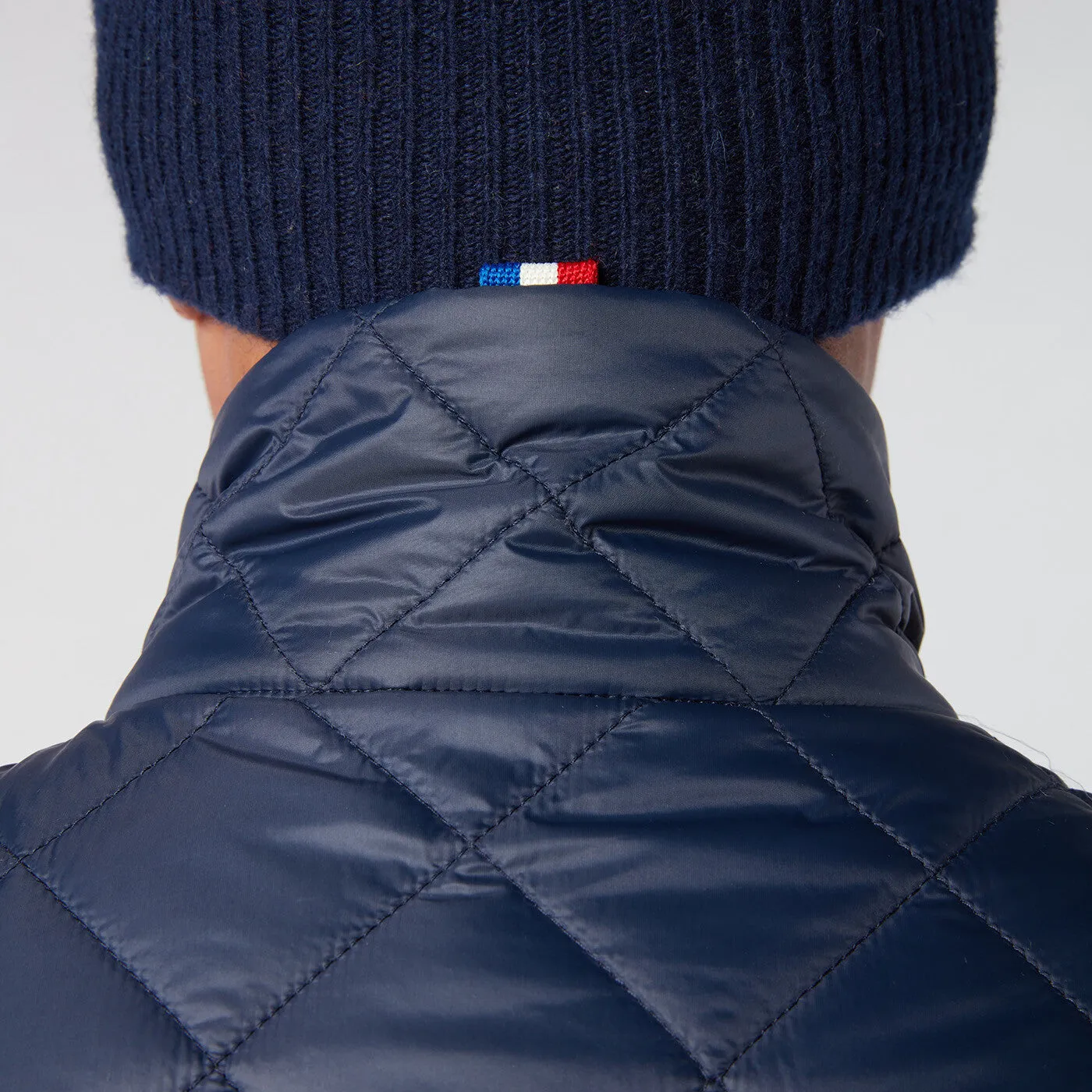 Parka Yvan matelassée bleu marine sans manches