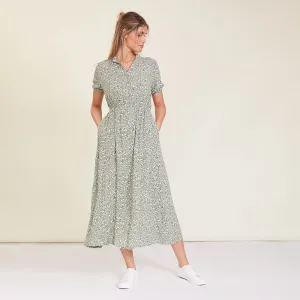 Parker Dress (Khaki Floral)