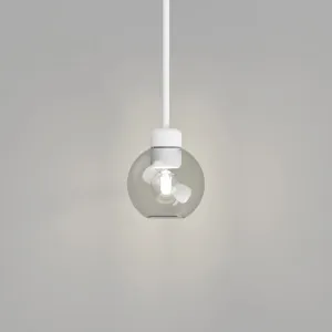 Parlour Lite Sphere Pendant - White/Clear