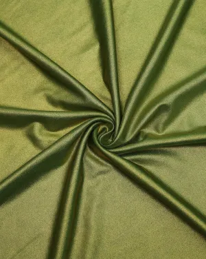 PARROT GREEN POLYESTER KNITTED FOIL FABRIC