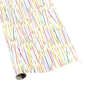 Party Candles Gift Wrapping Paper