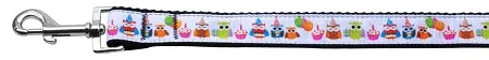 Party Owls Nylon Dog Leash 5-8 Inch Wide 4ft Long