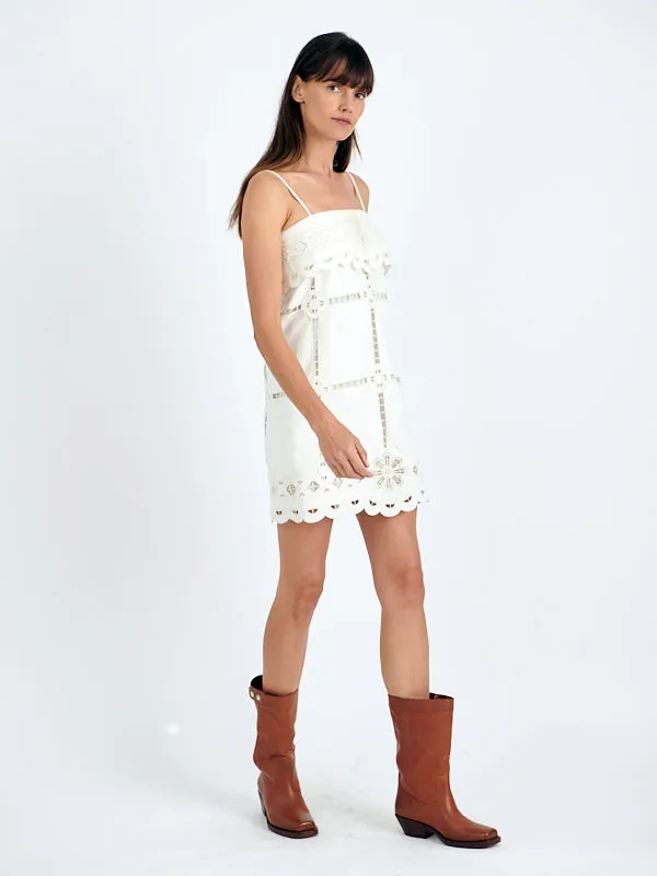 Parvedy Dress in White