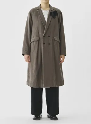 Pas De Calais - Wool Twill Double Breasted Coat