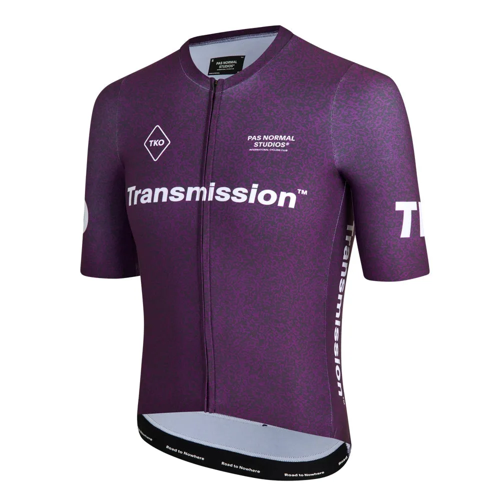 PAS NORMAL STUDIOS TKO Mechanism Short Sleeve Jersey - Dark Purple Transmission