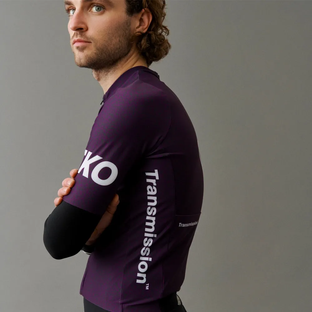 PAS NORMAL STUDIOS TKO Mechanism Short Sleeve Jersey - Dark Purple Transmission