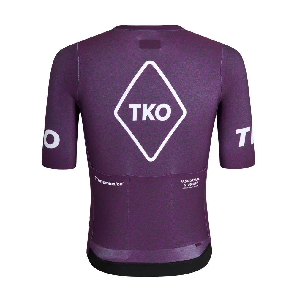 PAS NORMAL STUDIOS TKO Mechanism Short Sleeve Jersey - Dark Purple Transmission