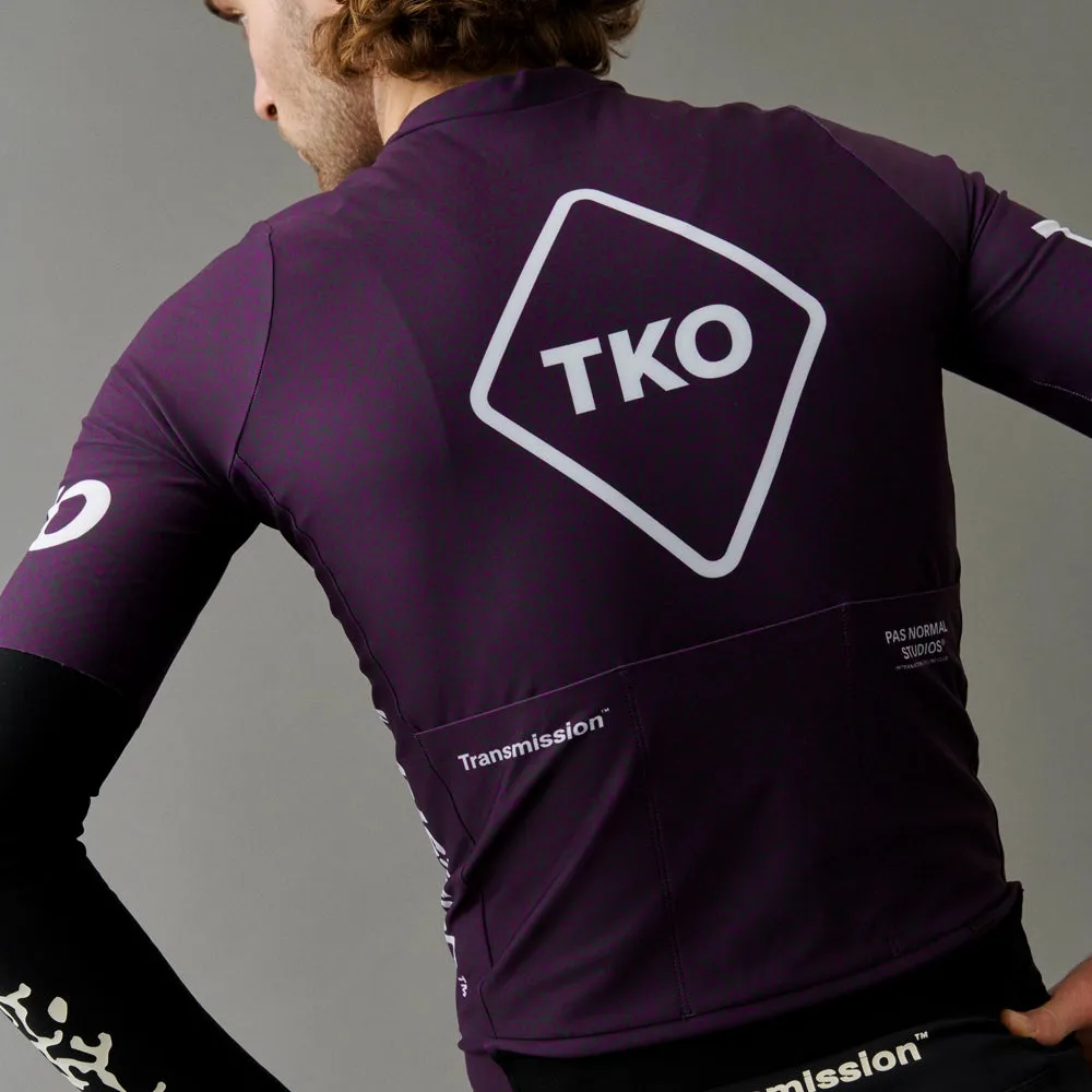 PAS NORMAL STUDIOS TKO Mechanism Short Sleeve Jersey - Dark Purple Transmission