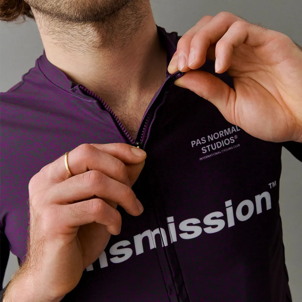 PAS NORMAL STUDIOS TKO Mechanism Short Sleeve Jersey - Dark Purple Transmission