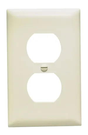 Pass & Seymour Duplex Receptacle Openings, One Gang, Light Almond