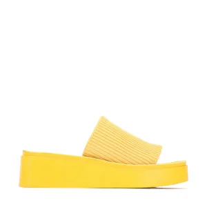 Pass Wedge Slide in Yellow