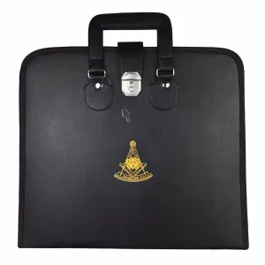 Past Master Blue Lodge Apron Case - Black Imitation Leather MM, WM, Provincial