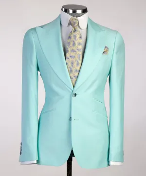 Paste Color 3 Piece Suit For Men