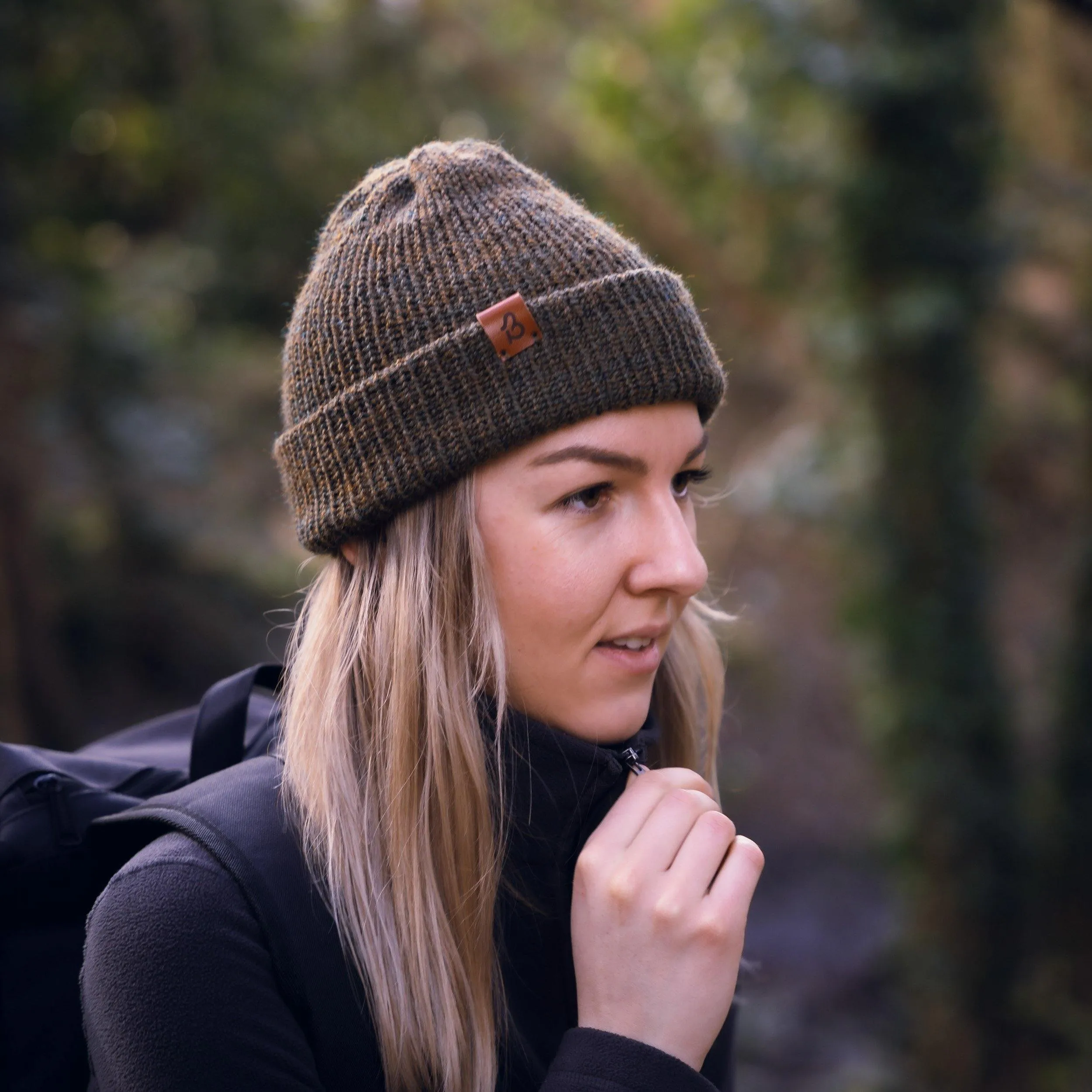 Pastel Blue Wooly Beanie Hat