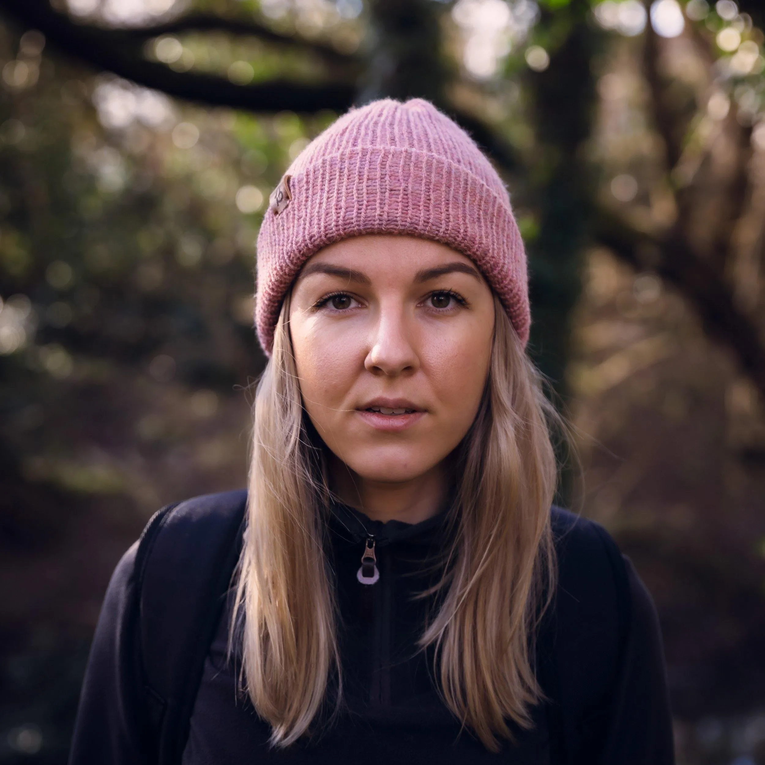 Pastel Blue Wooly Beanie Hat