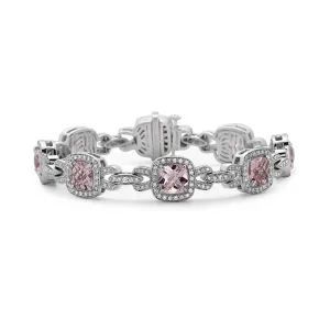 Pastel Diamond Bridle Cushion Bracelet