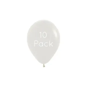 Pastel Dusk Cream Mini Balloons - 10 Pkt