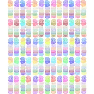 Pastel Macarons Printed Backdrop