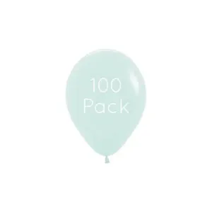 Pastel Matte Green Mini Balloons - 100 Pkt