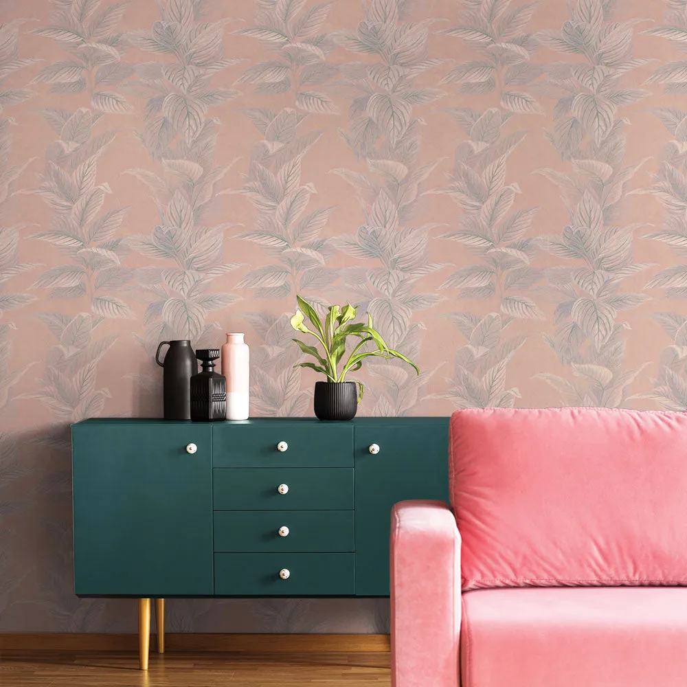 Pastel Palm Peel and Stick Wallpaper