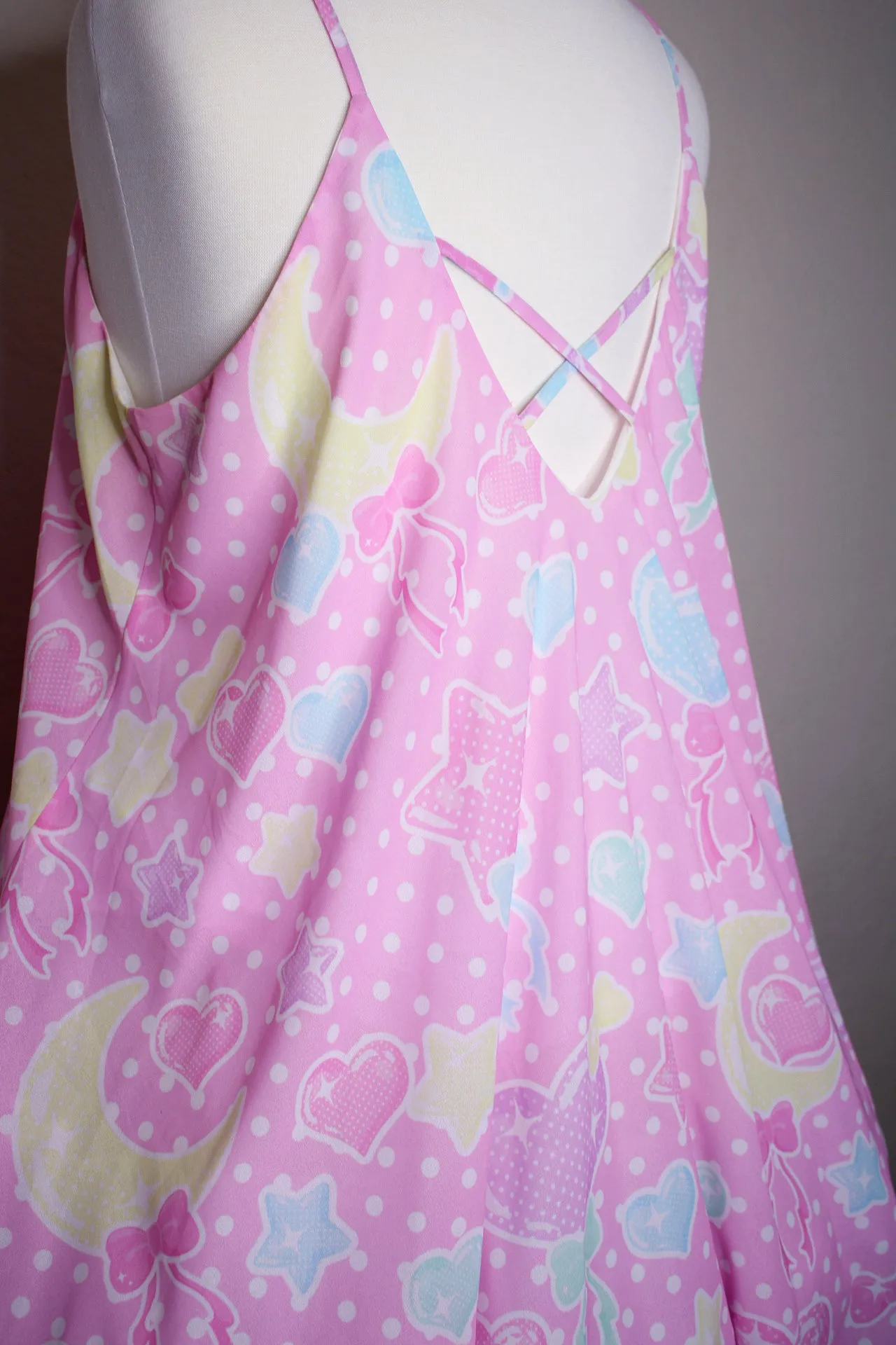 Pastel Party Pink Love The Sun Chiffon Dress