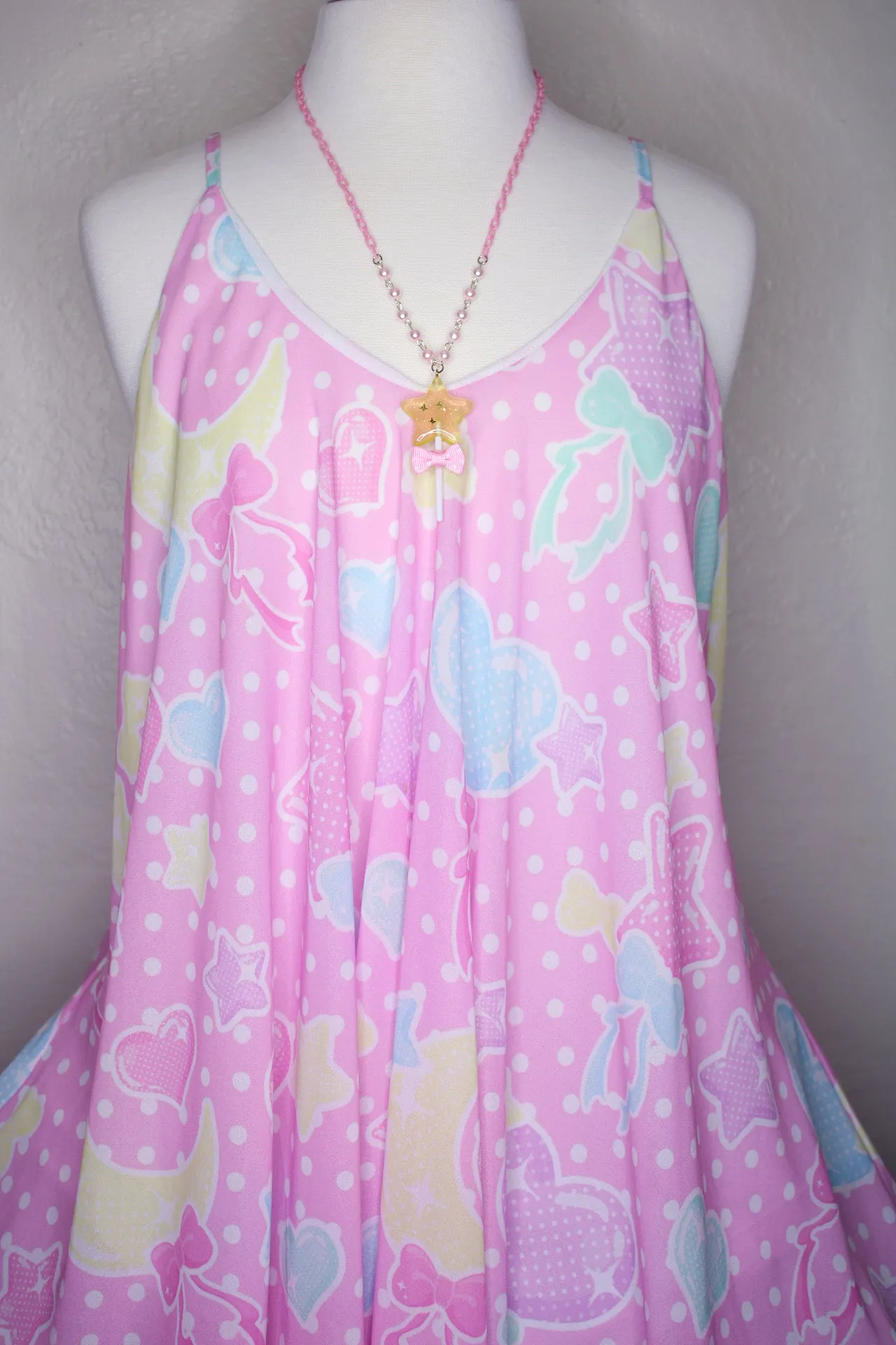 Pastel Party Pink Love The Sun Chiffon Dress