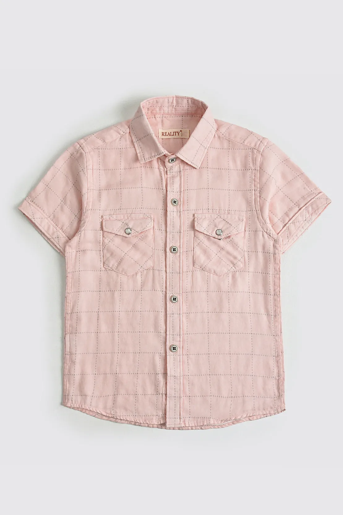 Pastel Plaid Casual Shirt