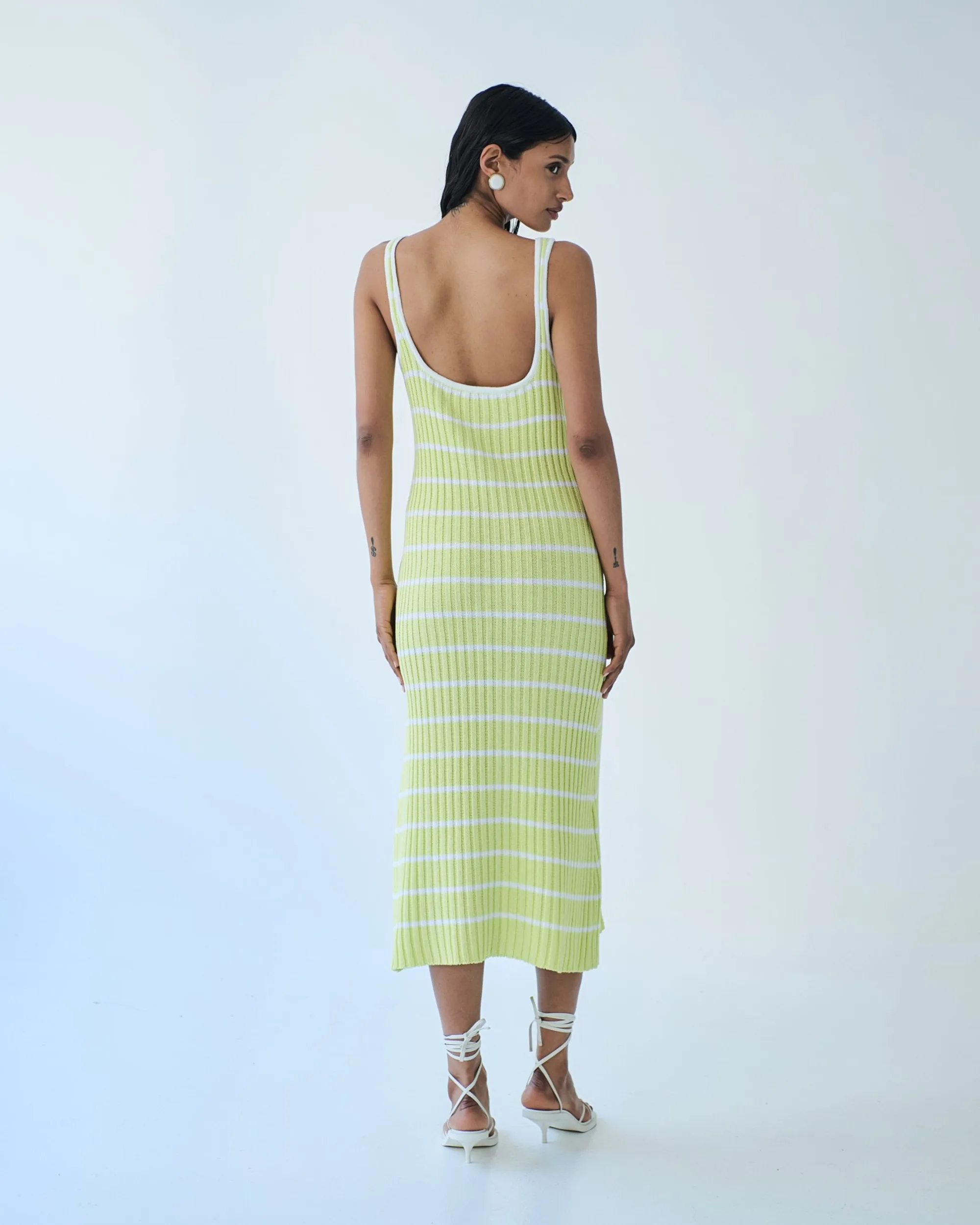 Pastel Striped Knit Dress (Multiple Colors)