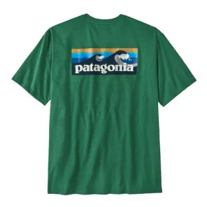 Patagonia Men's Boardshort Logo Pocket Responsibili-Tee Gather Green