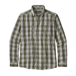 Patagonia Men's LS Gallegos Shirt/Boxwood: Drifter Grey