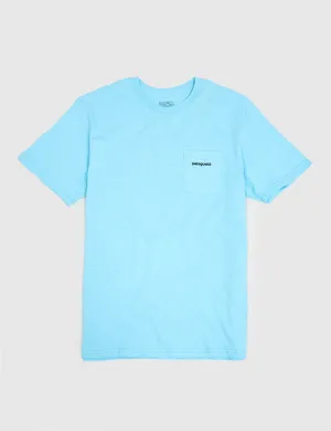 Patagonia P-6 Logo Pocket T-Shirt - Cuban Blue