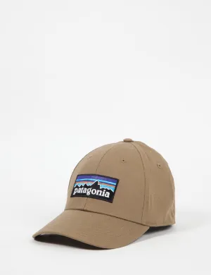 Patagonia P-6 Logo Stretch Fit Hat - Ash Tan