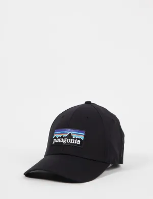 Patagonia P-6 Logo Stretch Fit Hat - Black