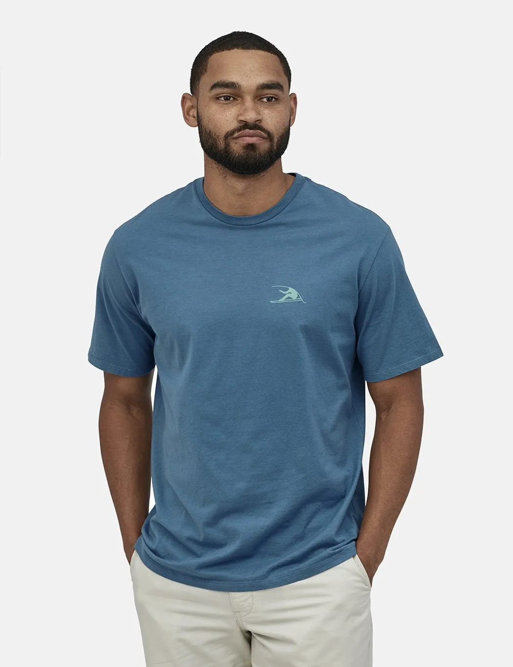 Patagonia Vision Mission Organic T-Shirt - Pigeon Blue