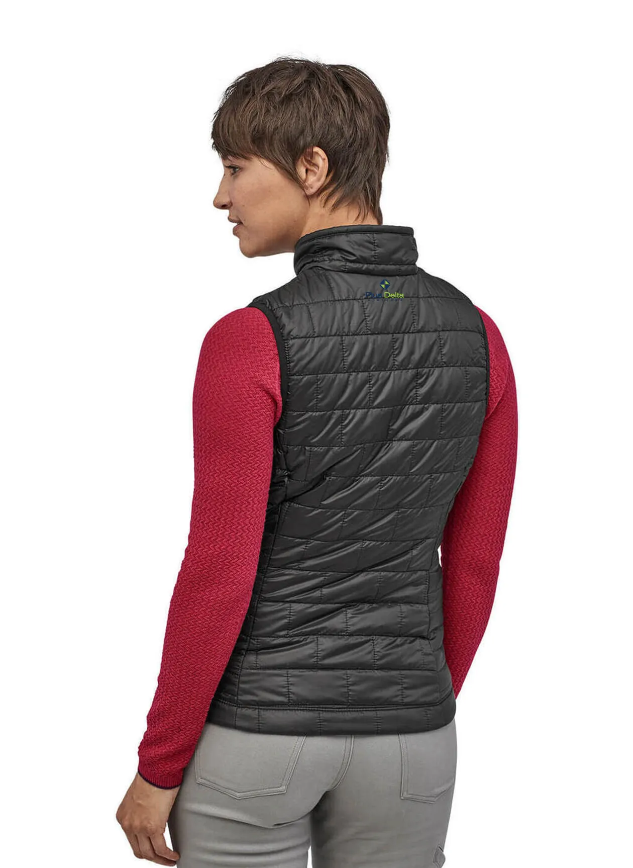 Patagonia Womens Nano Puff Vest, Black [Plus Delta Partners Anniversary Gift Store]