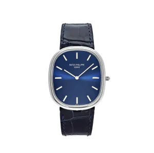 Patek Philippe Golden Ellipse 5738P-001 Platinum Blue Dial (2021)