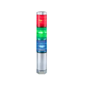 Patlite 30mm 24VAC/VDC NPN/PNP Open Collector Continuous Light Tower MPS-302-RGB