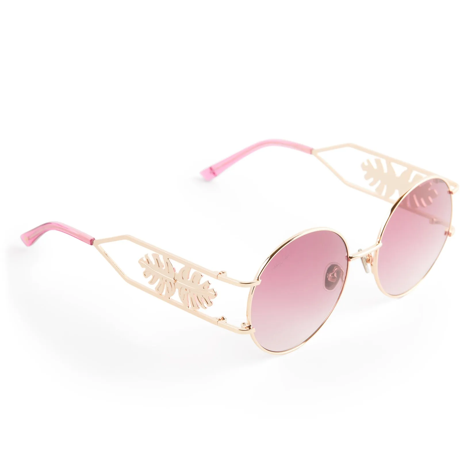 PATRICIA NASH - FAYE   SHINY GOLD   WINE GRADIENT SUNGLASSES