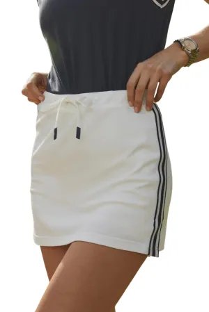 Patrick Mid Rise Skort 14, White