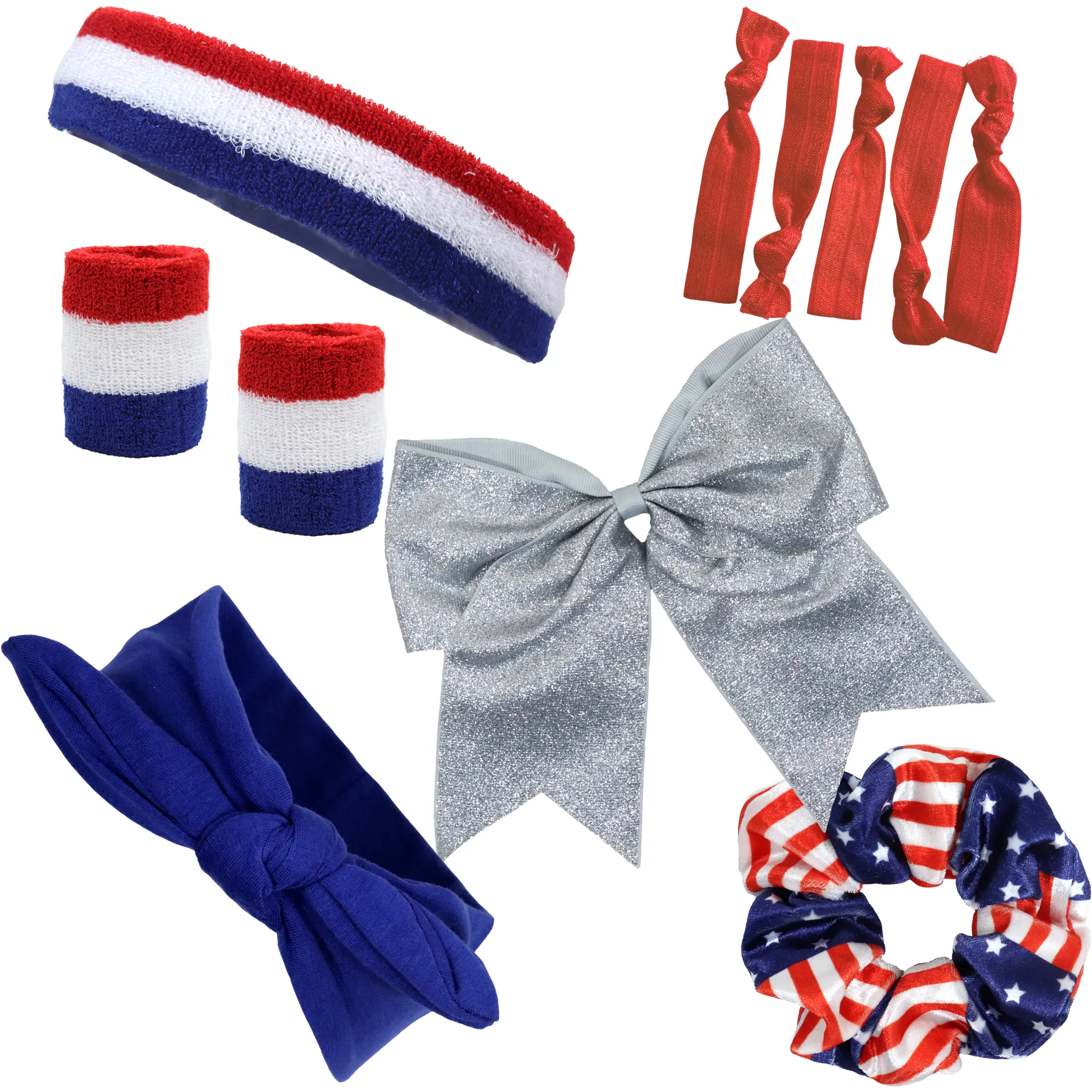 Patriotic Hair Accessories Set