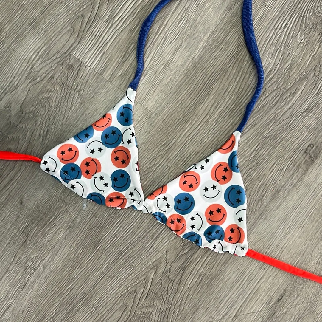 Patriotic Smiles Triangle Top