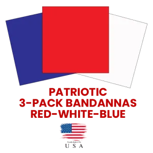 PATRIOTIC SOLID COLOR BANDANNAS