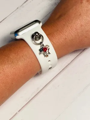 Patriotic Watchband Charms, USA Watch Charm, 4th of July, Memorial Day