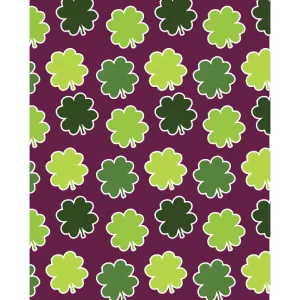 Patterned Clovers Printed Backdrop