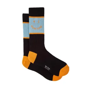 PAUL SMITH Sock Happy - Black and Light Blue