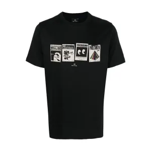 PAUL SMITH Tshirt SS Reg Fit Futurismo - Black