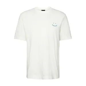 PAUL SMITH Tshirt SS Reg Fit Happy - Off White