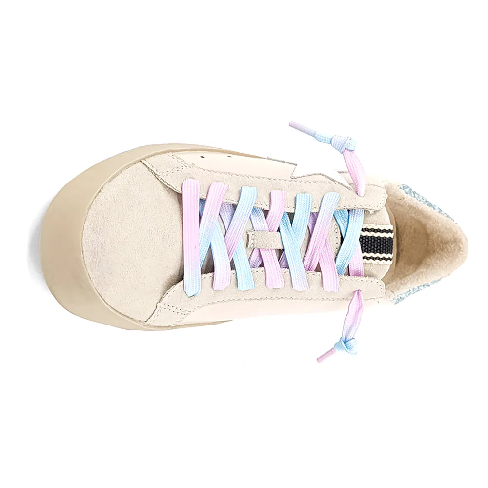 Paula Metallic Lace Up Sneakers